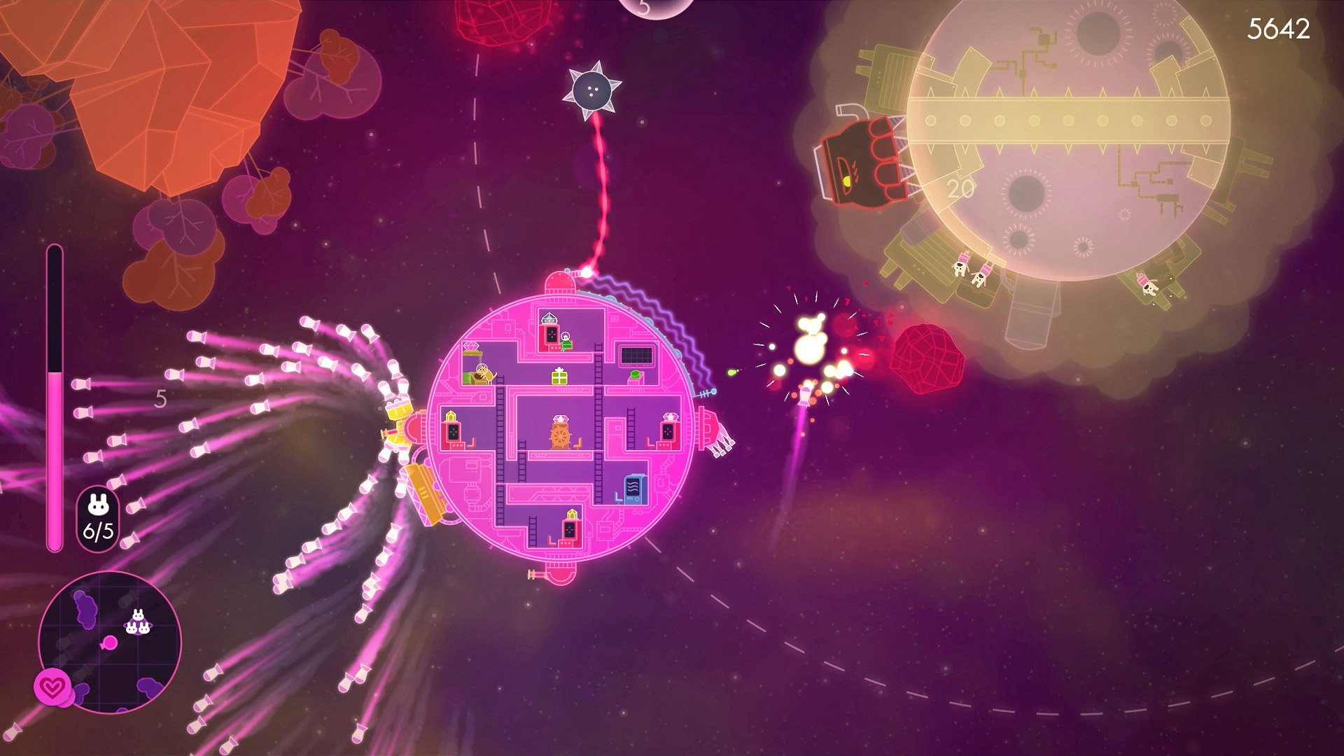 Скриншот из игры Lovers in a Dangerous Spacetime - 2
