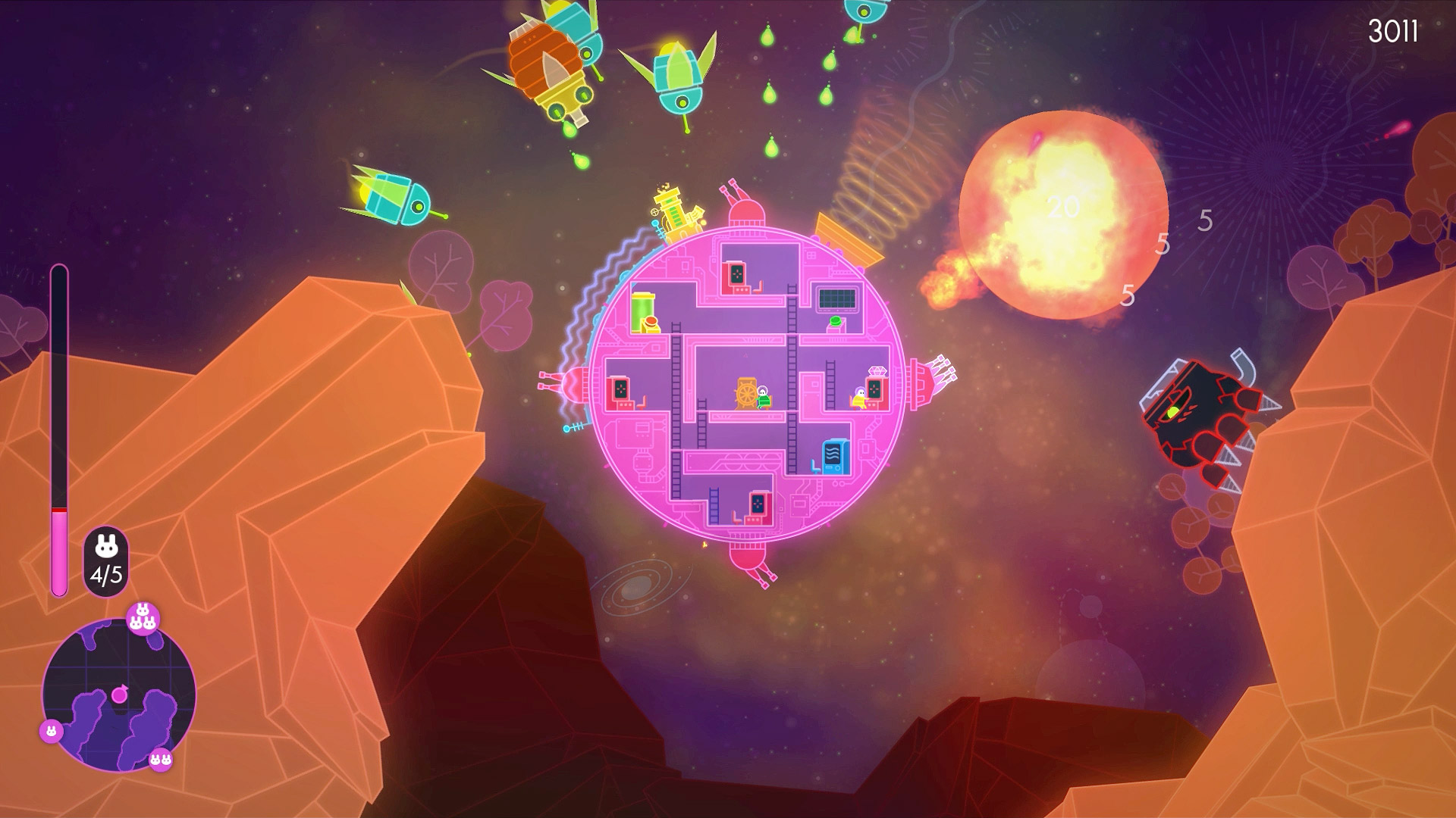 Скриншот из игры Lovers in a Dangerous Spacetime - 4