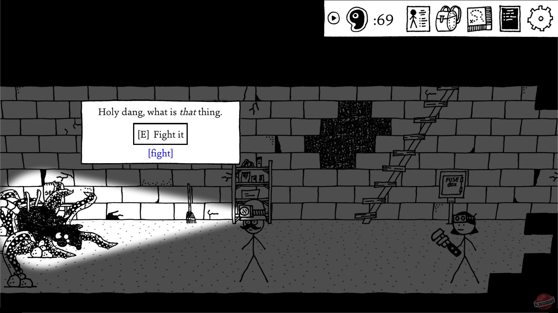 Скриншот из игры Shadows Over Loathing - 3