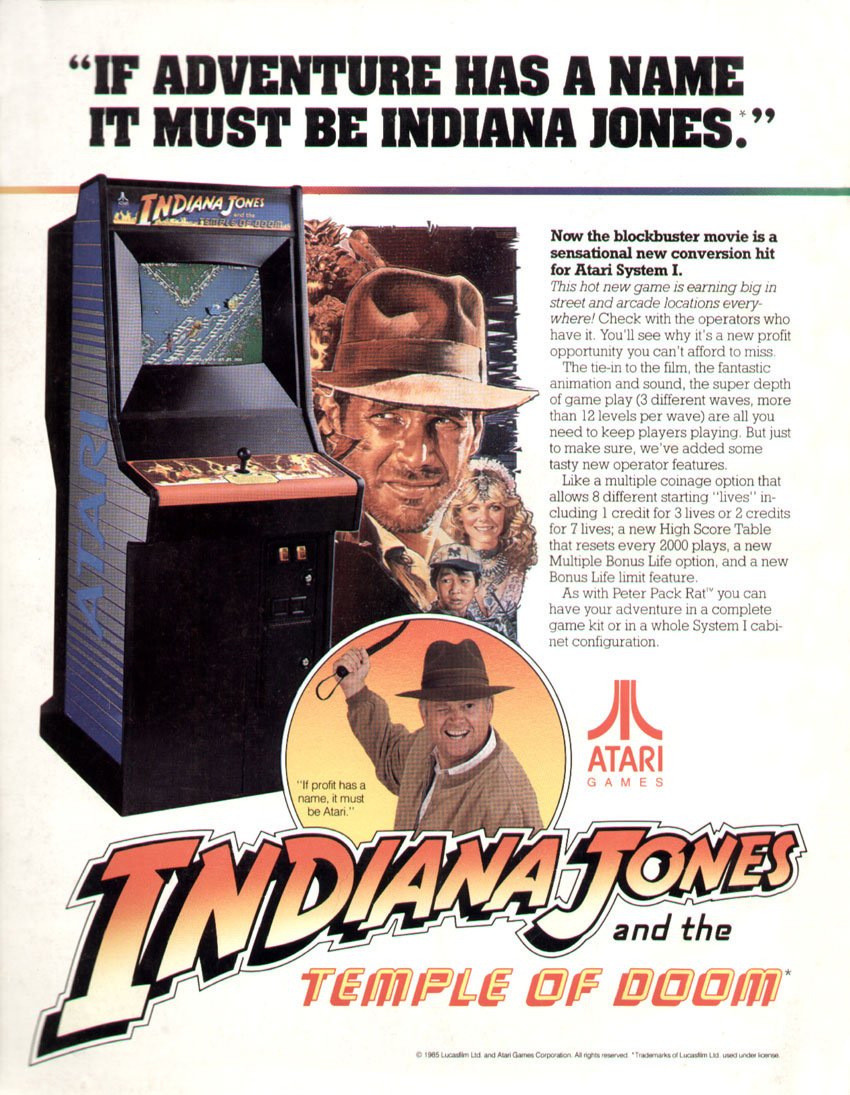 Обложка игры Indiana Jones and the Temple of Doom