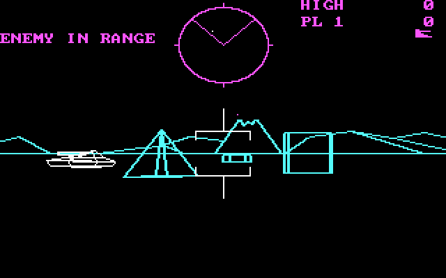 Скриншот из игры Battlezone 1983 - 1