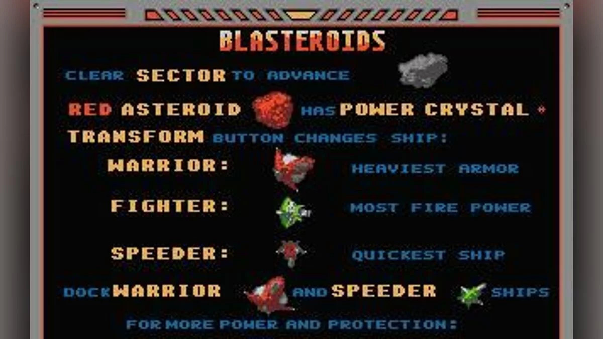 Скриншот из игры Blasteroids - 1
