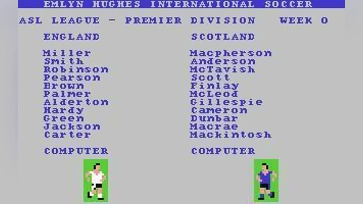 Скриншот из игры Emlyn Hughes International Soccer - 5