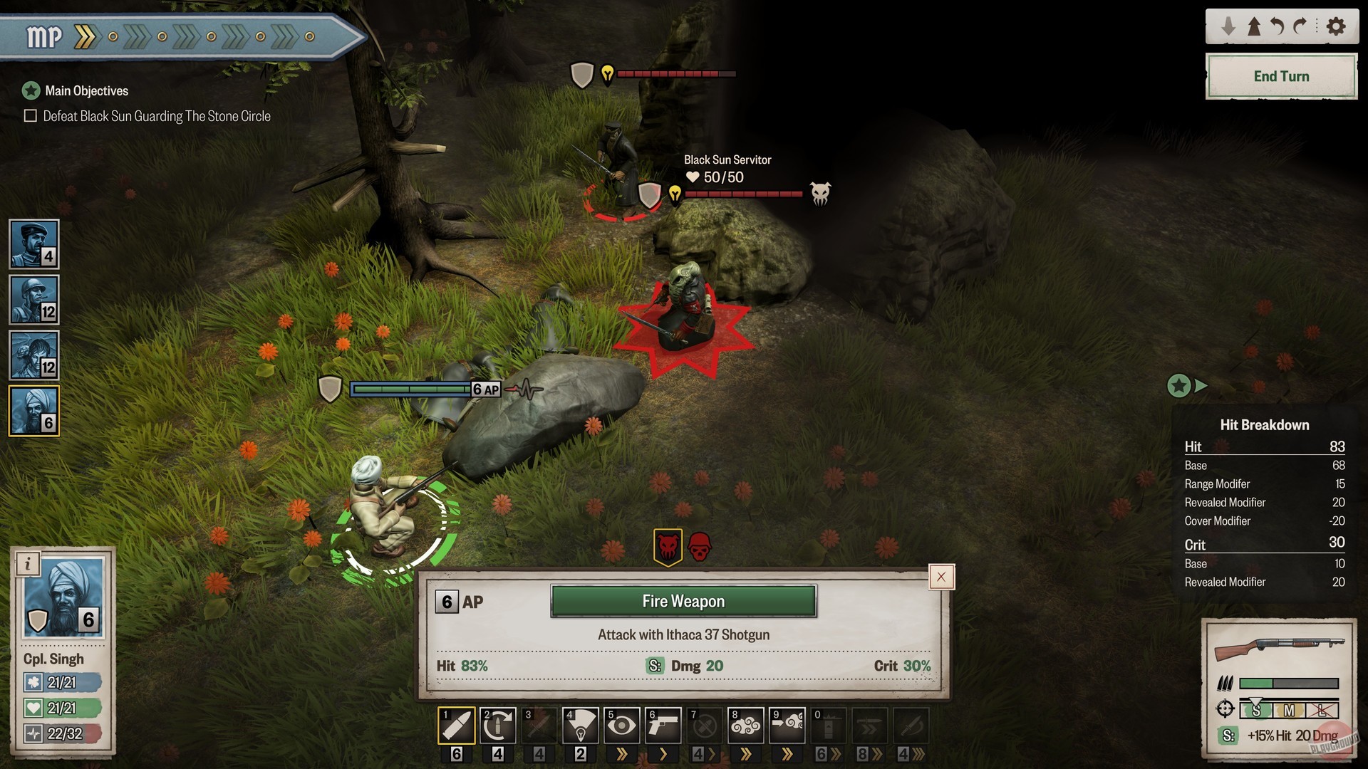 Скриншот из игры Achtung! Cthulhu Tactics - 1
