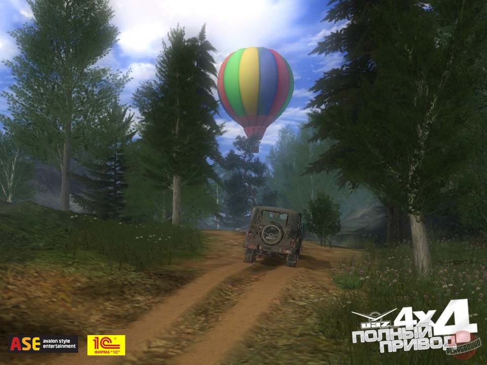 Скриншот из игры All-wheel drive: UAZ 4x4 - 52