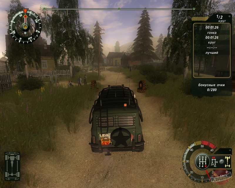 Скриншот из игры All-wheel drive: UAZ 4x4 - 2