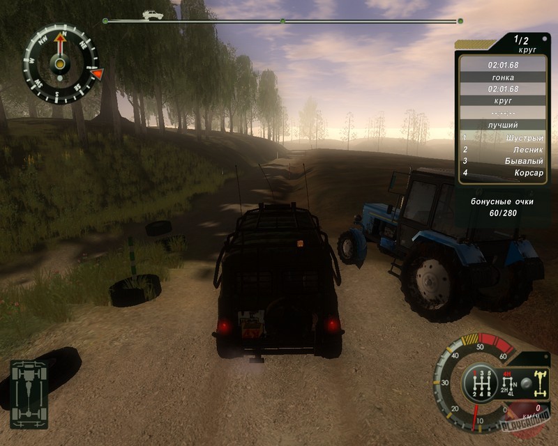 Скриншот из игры All-wheel drive: UAZ 4x4 - 1