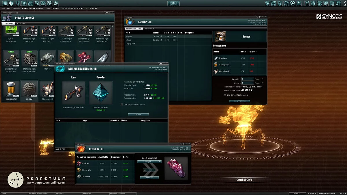 Скриншот из игры Perpetuum - 33