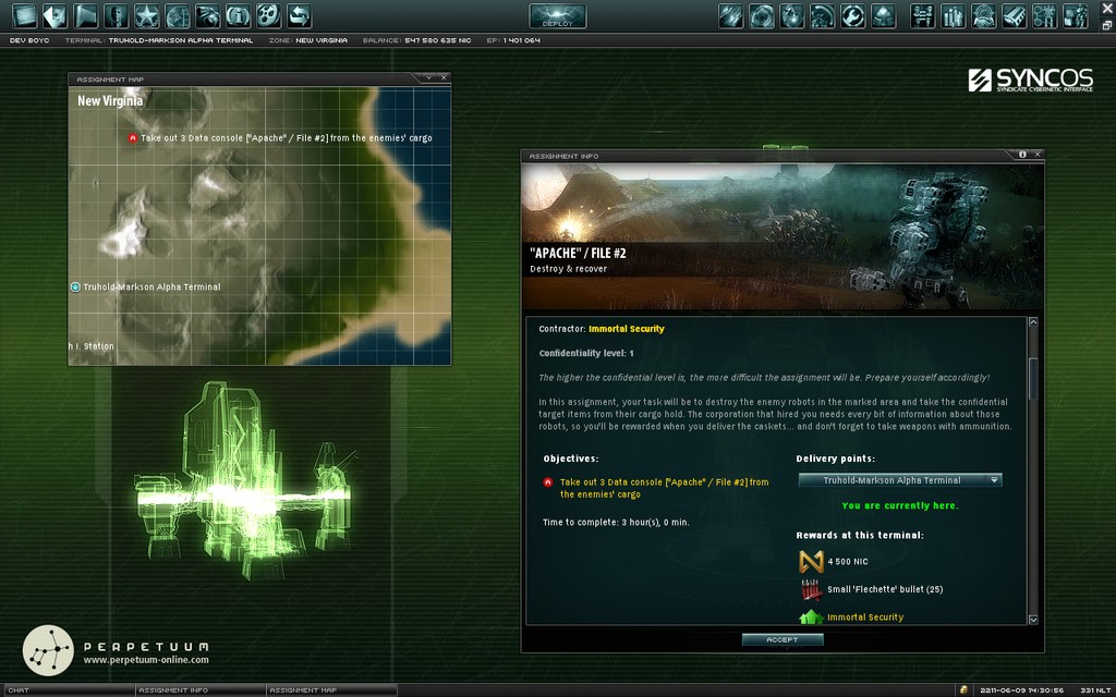 Скриншот из игры Perpetuum - 11