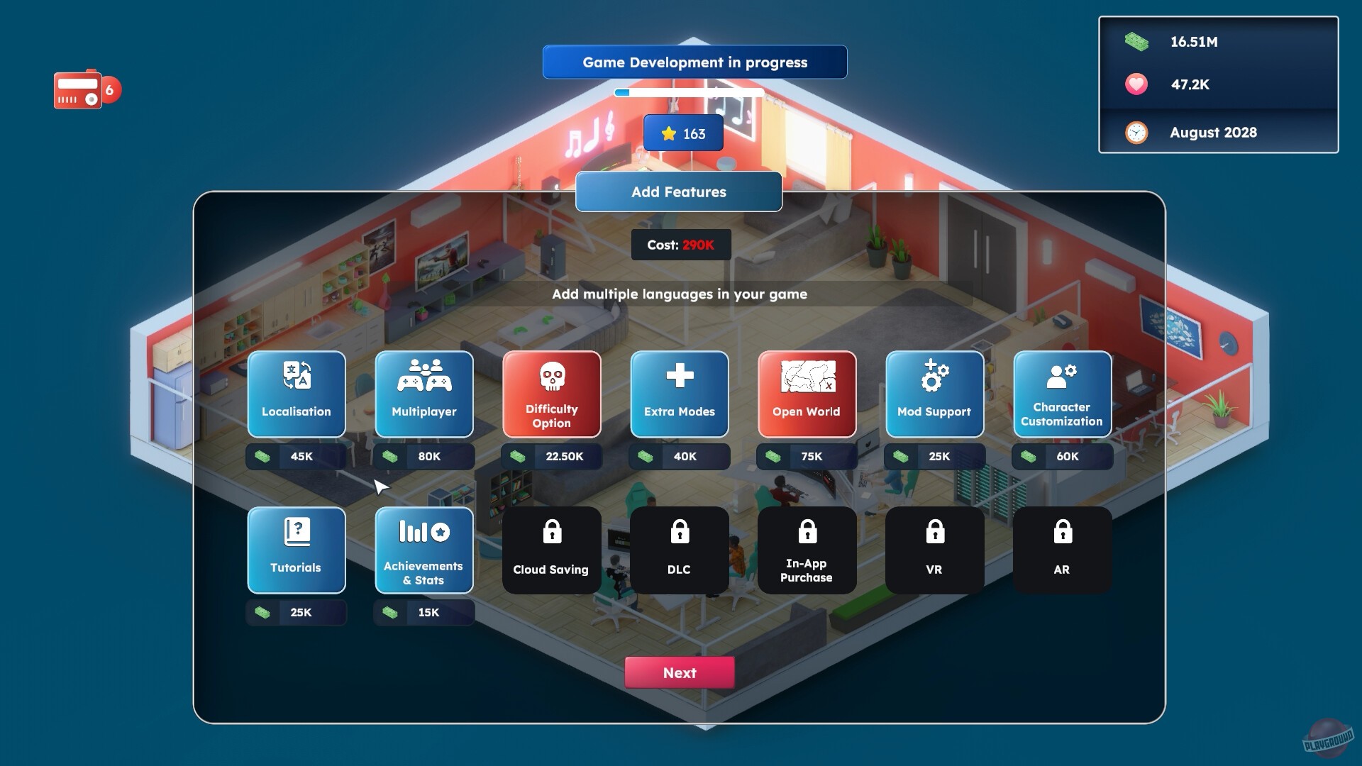 Скриншот из игры Game Builder Tycoon - 1