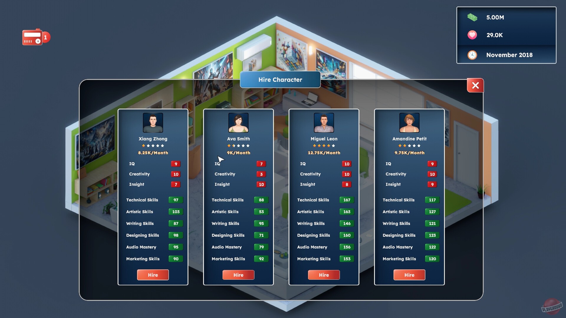 Скриншот из игры Game Builder Tycoon - 4