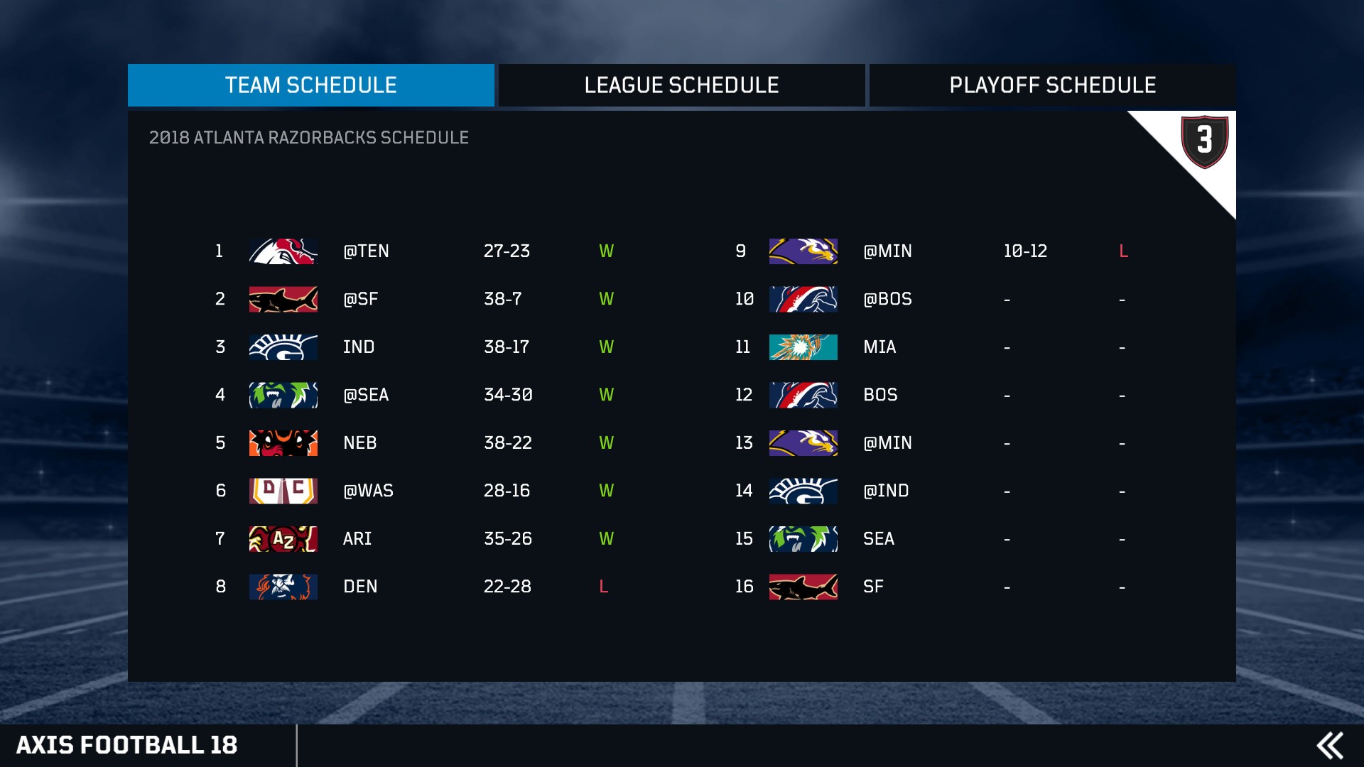 Скриншот из игры Axis Football 2018 - 30