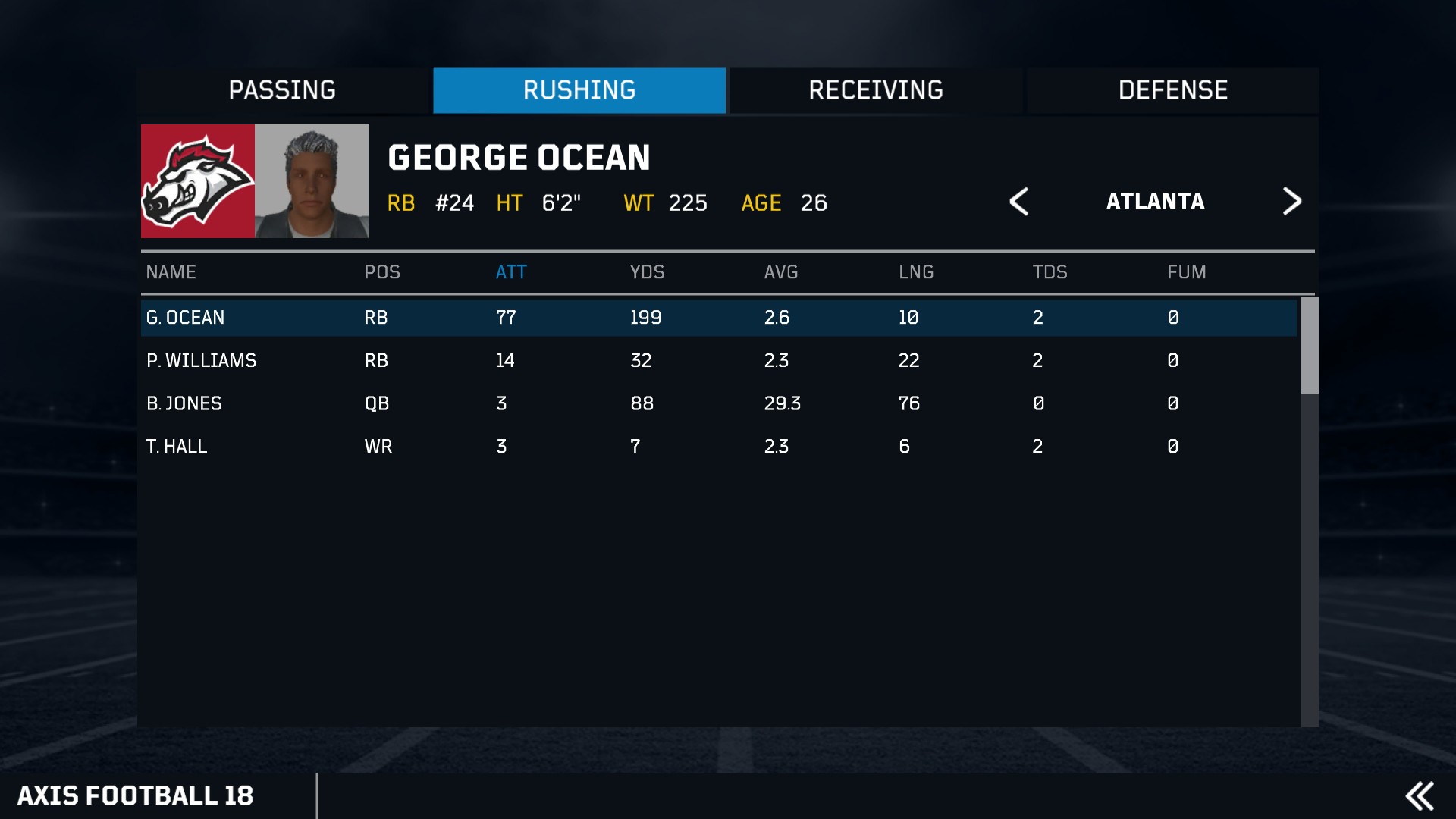 Скриншот из игры Axis Football 2018 - 72