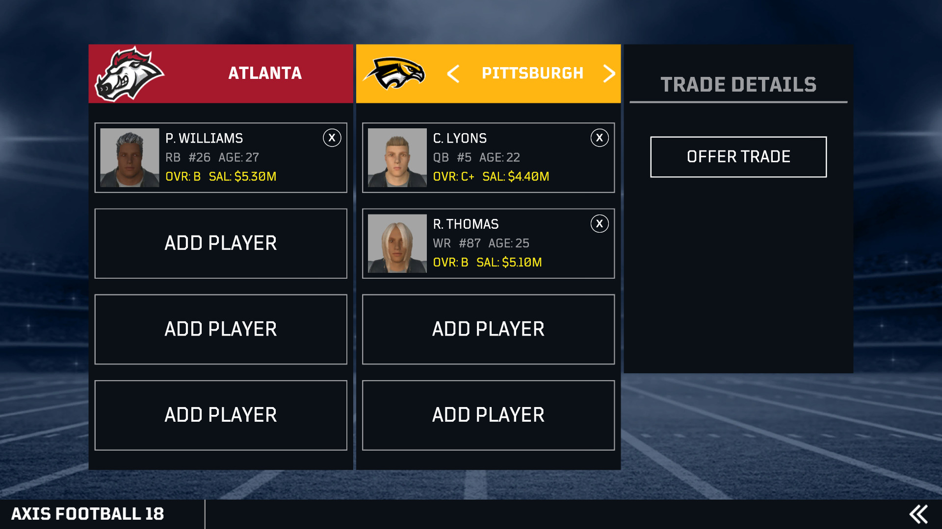 Скриншот из игры Axis Football 2018 - 57