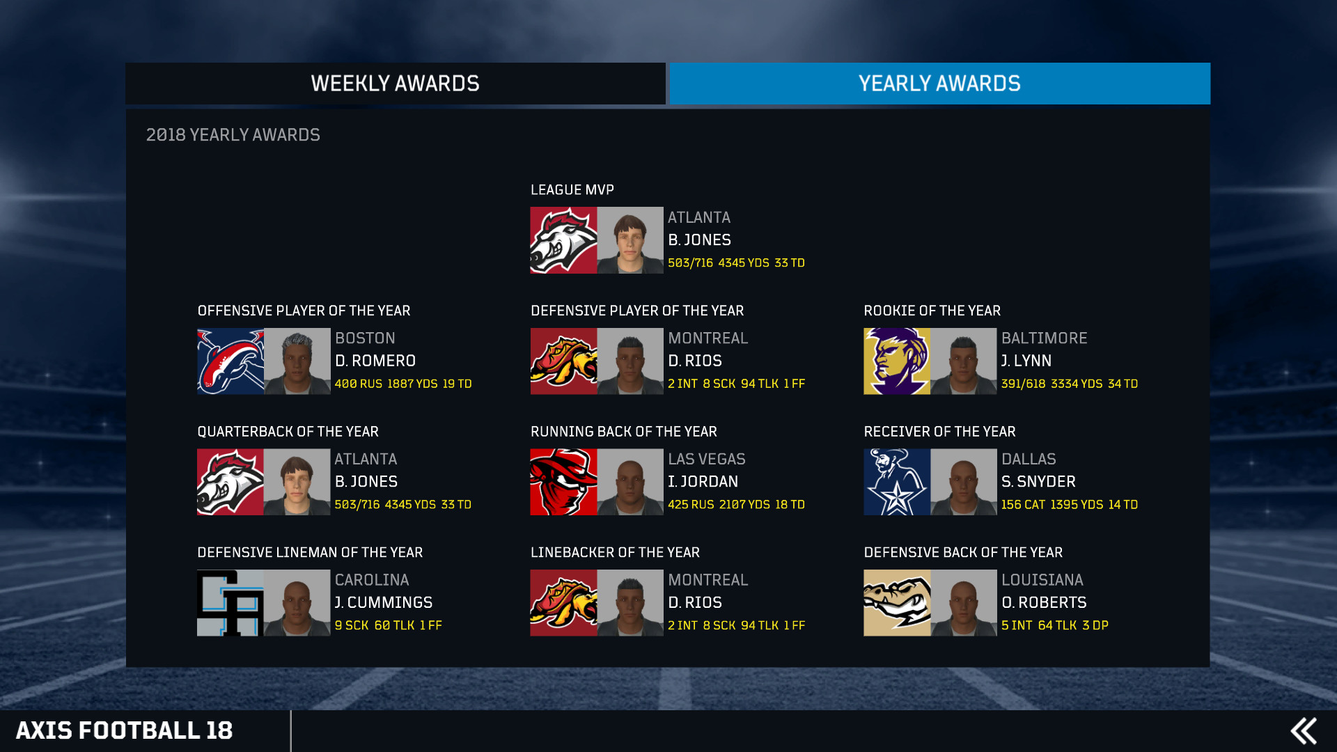 Скриншот из игры Axis Football 2018 - 21