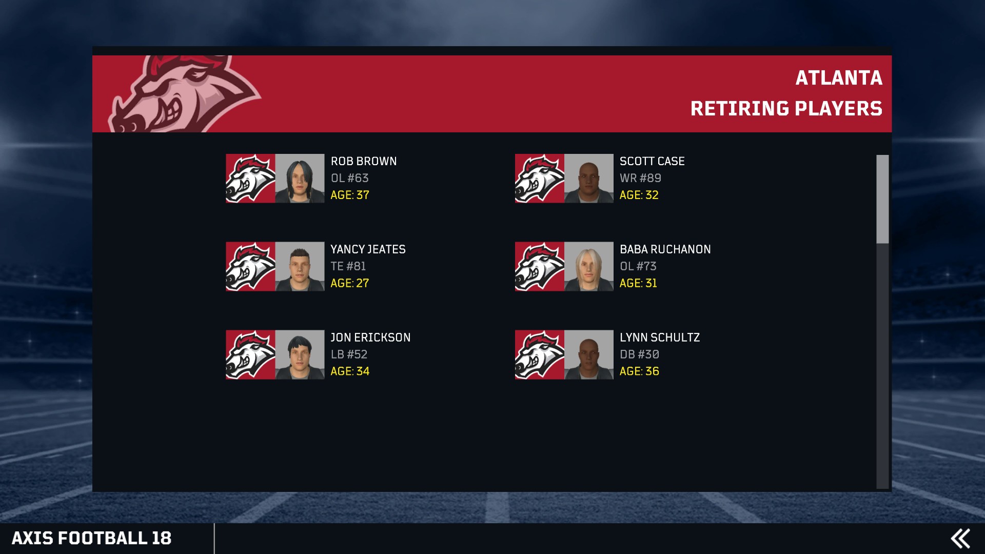 Скриншот из игры Axis Football 2018 - 64