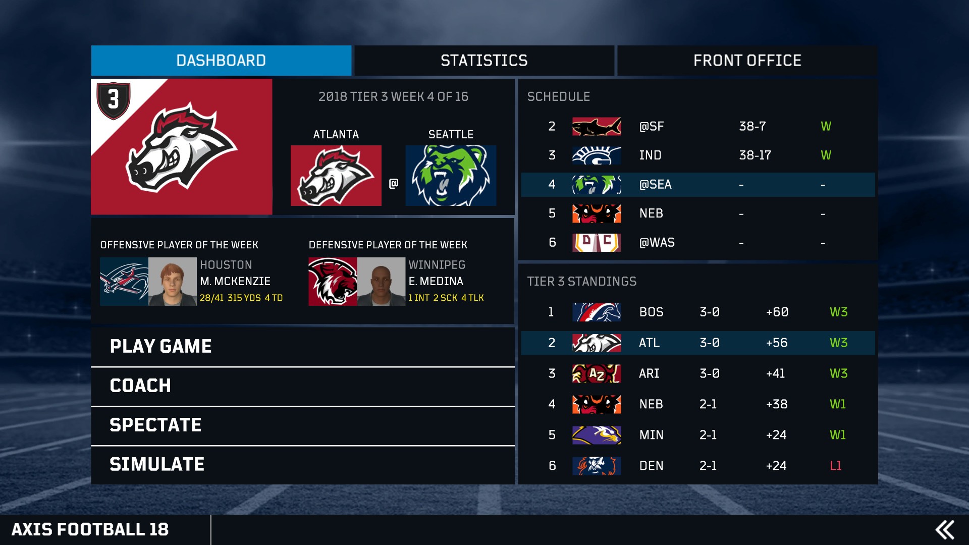 Скриншот из игры Axis Football 2018 - 41