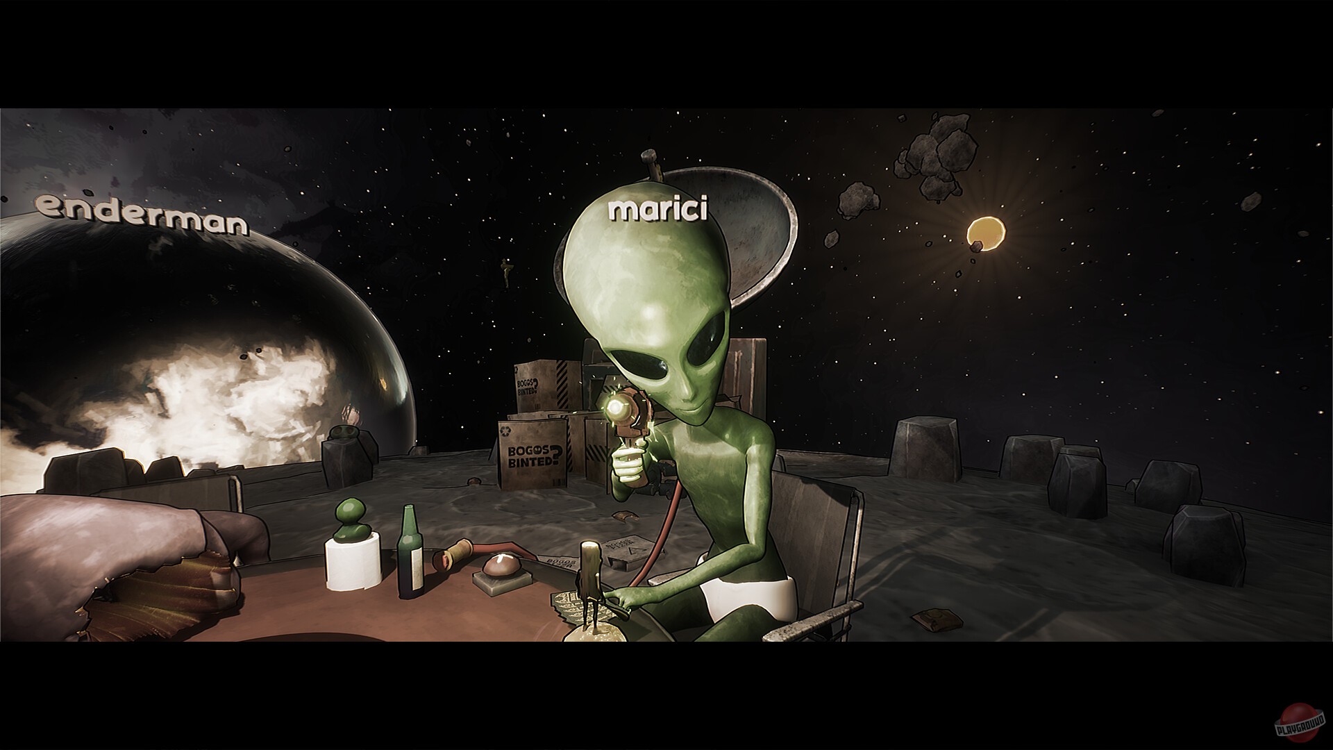 Скриншот из игры Bogos Binted? - 8