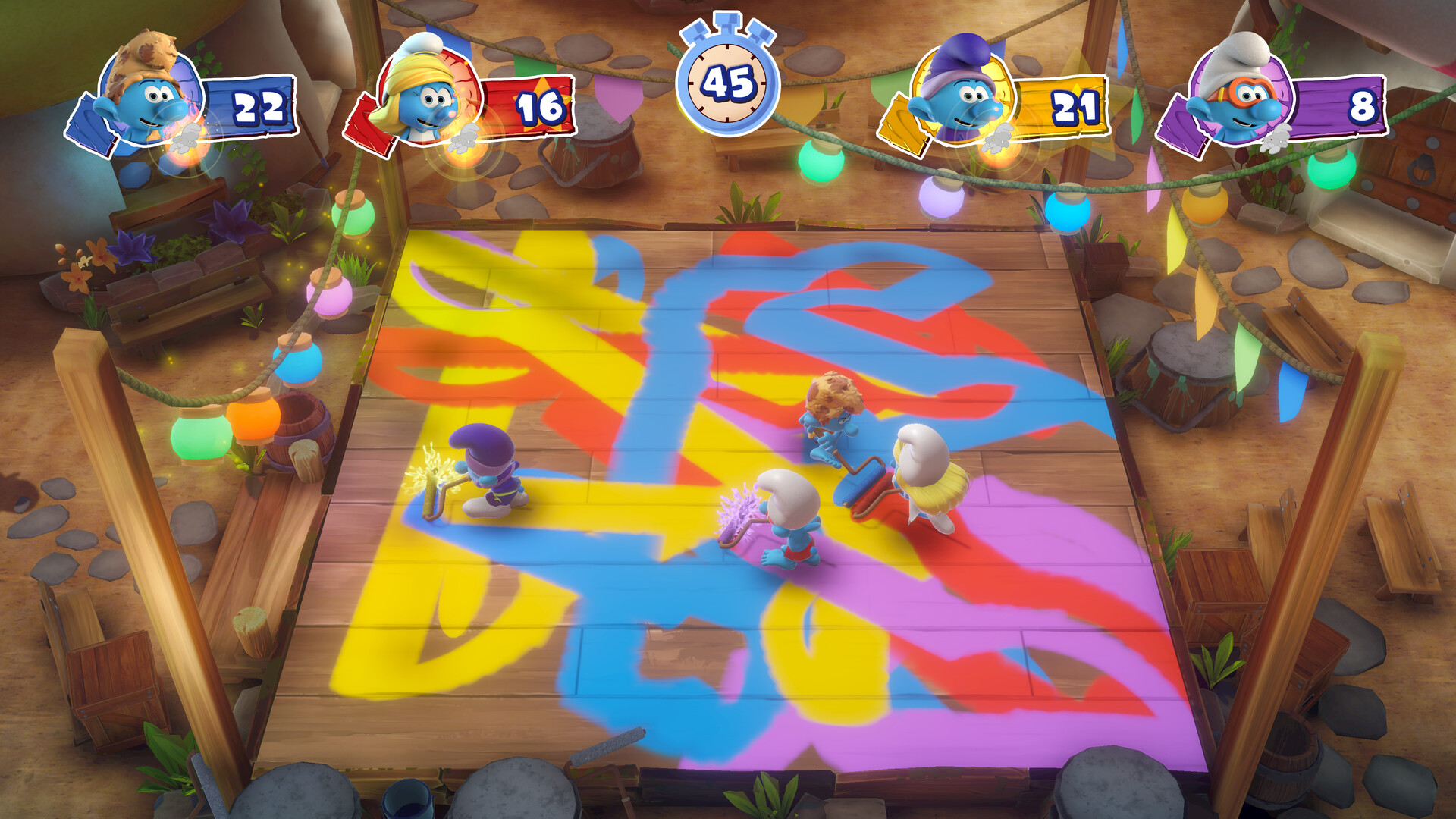 Скриншот из игры The Smurfs: Village Party - 3