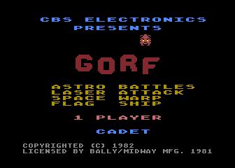 Скриншот из игры Gorf - 36