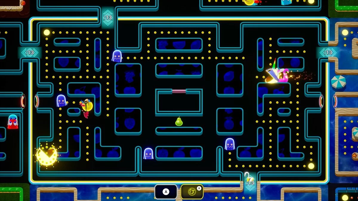 Скриншот из игры Pac-Man: Mega Tunnel Battle - 2