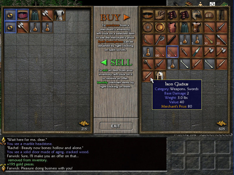 Скриншот из игры Eschalon: Book I - 11