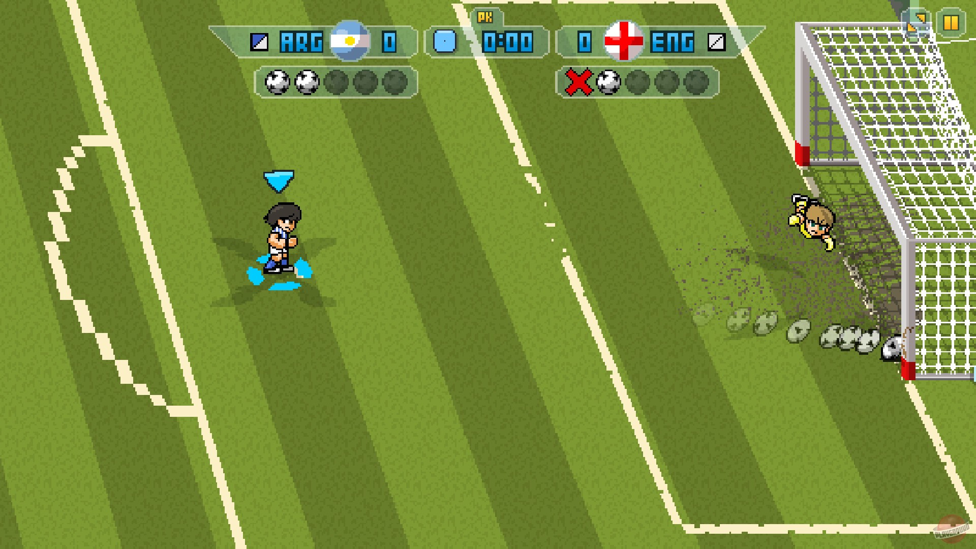 Скриншот из игры Pixel Cup Soccer 17 - 22
