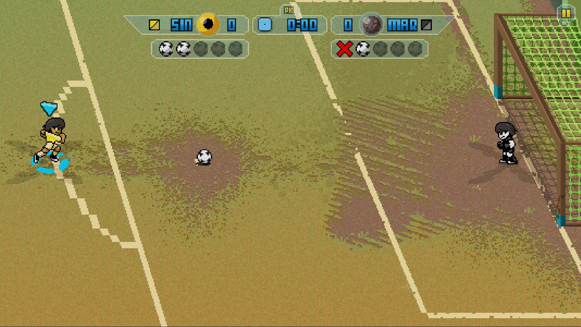 Скриншот из игры Pixel Cup Soccer 17 - 2