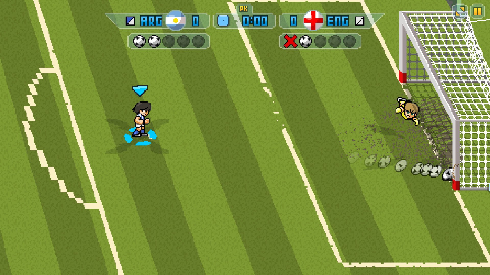 Скриншот из игры Pixel Cup Soccer 17 - 18