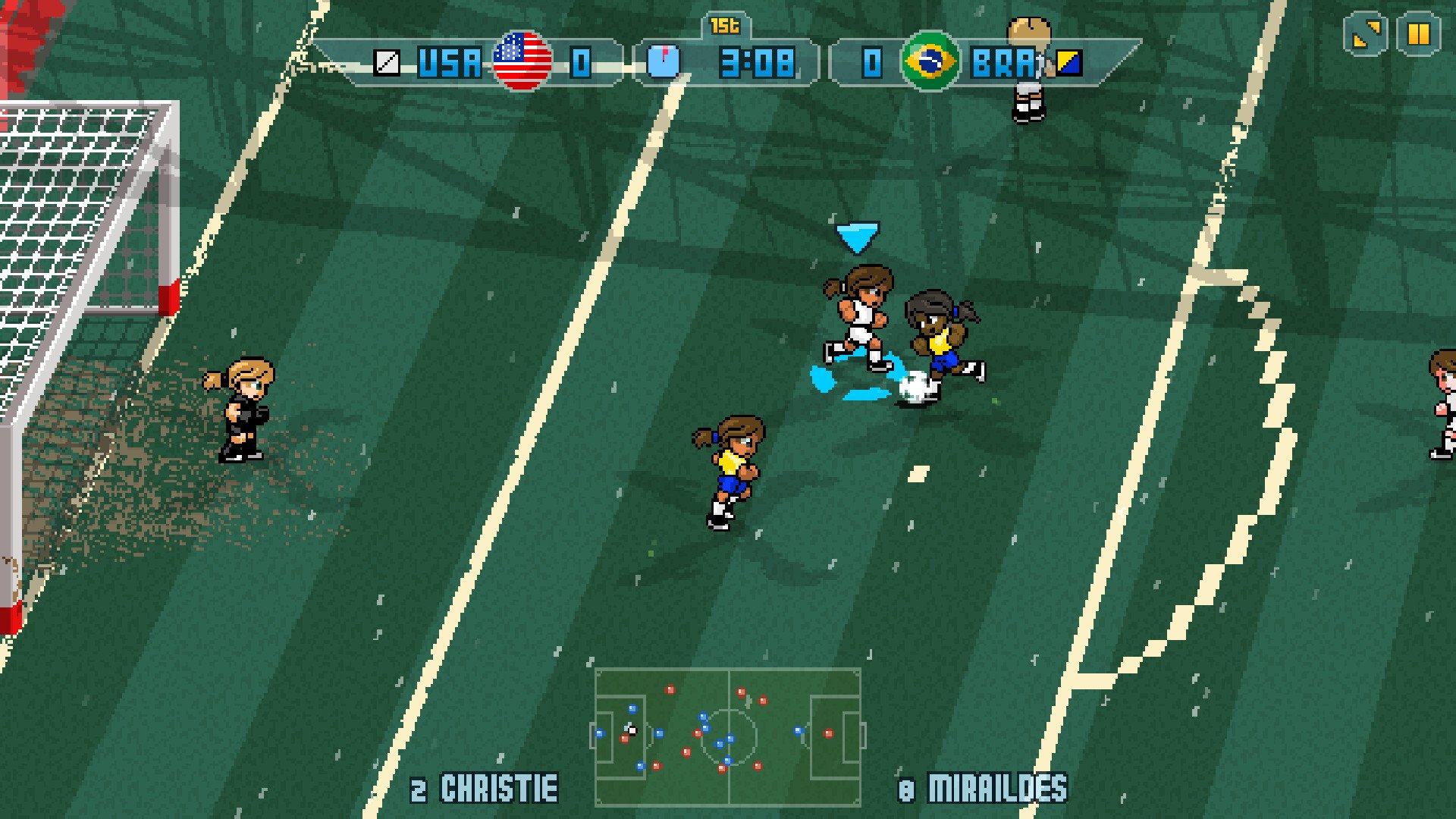 Скриншот из игры Pixel Cup Soccer 17 - 20