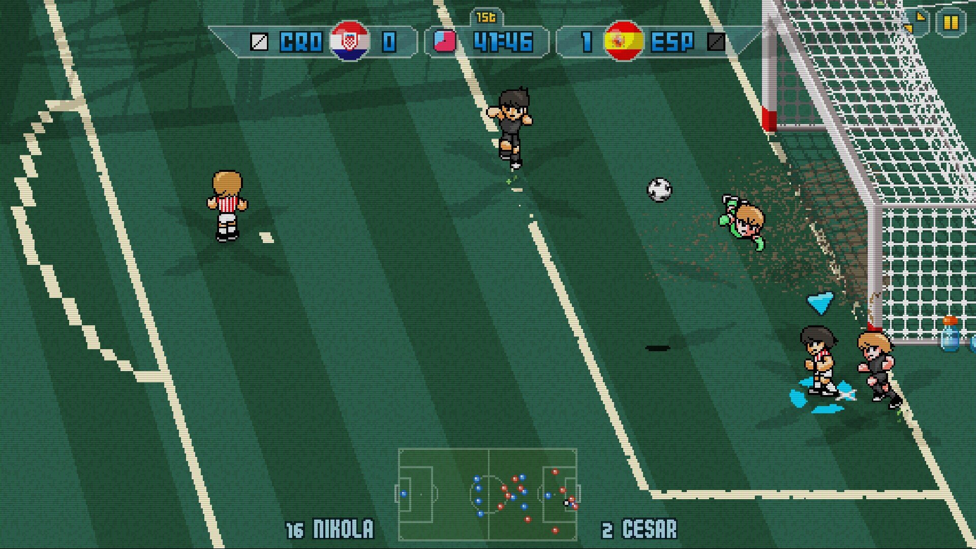 Скриншот из игры Pixel Cup Soccer 17 - 4