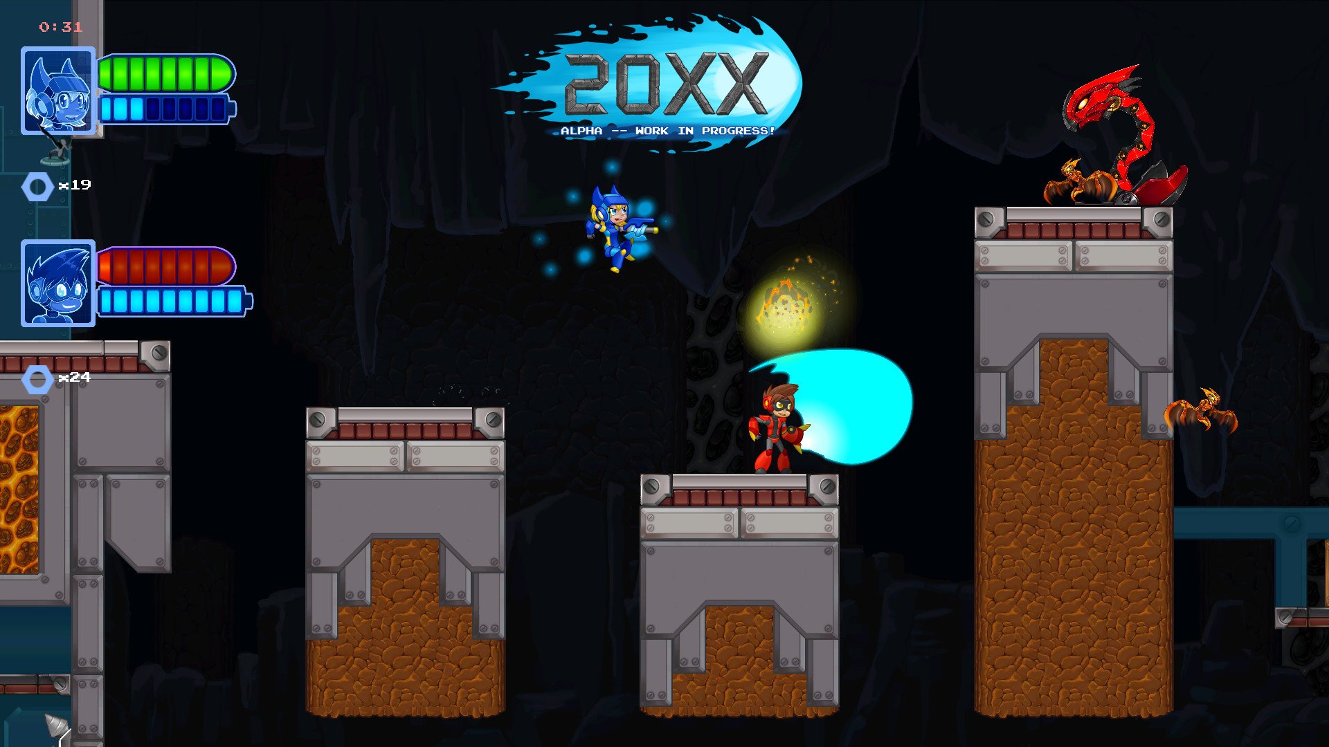 Скриншот из игры 20XX - 17