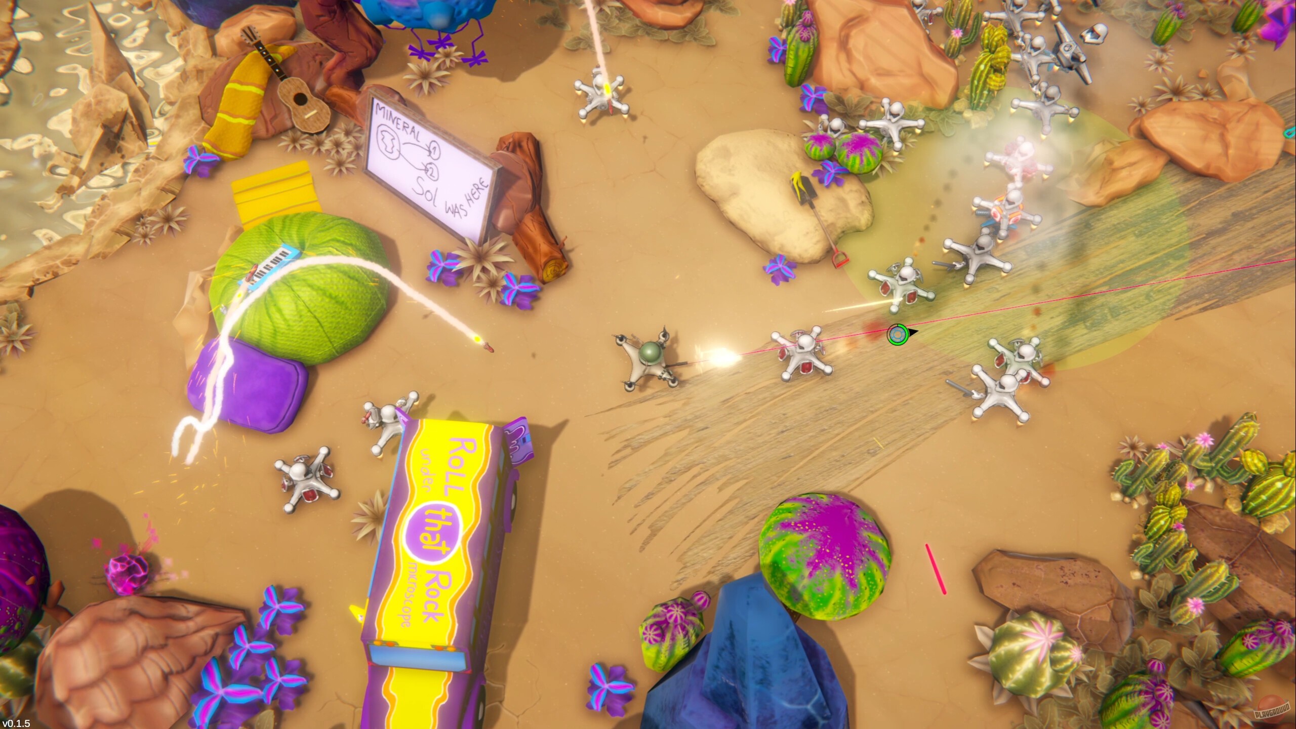 Скриншот из игры Battle Drones: Red Rock Resistance - 1