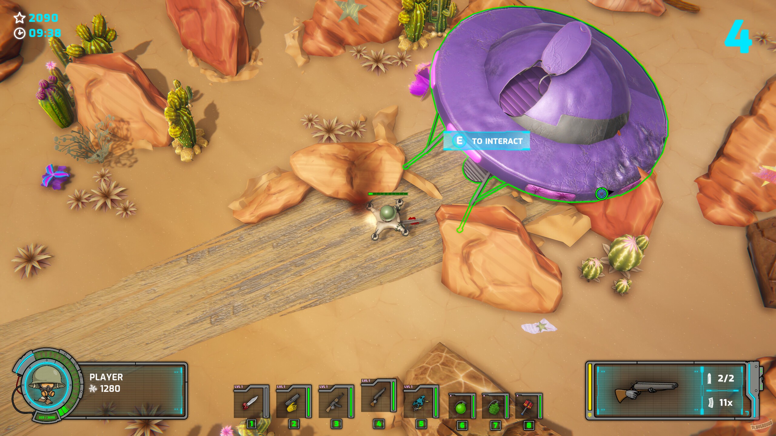 Скриншот из игры Battle Drones: Red Rock Resistance - 2