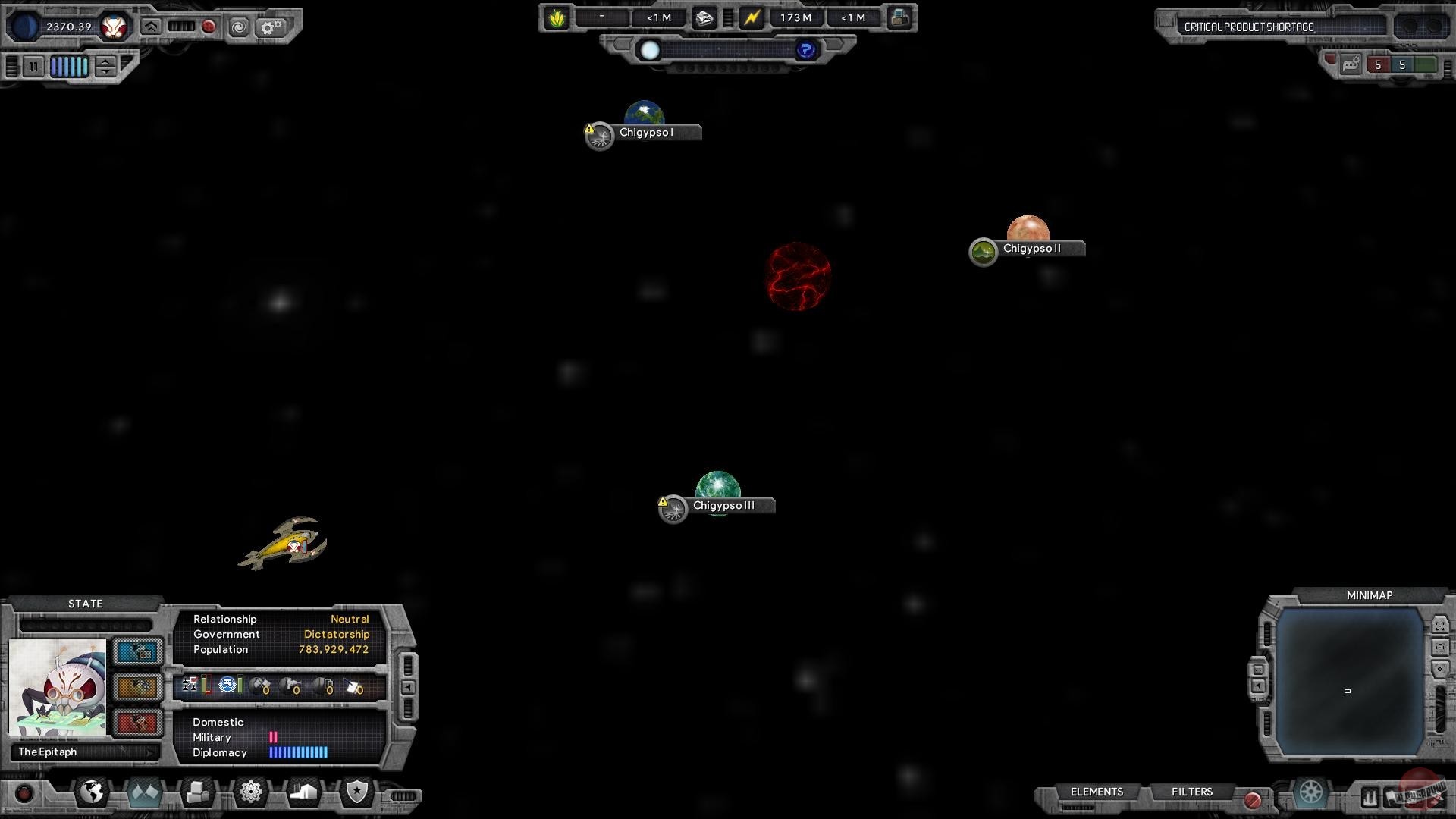 Скриншот из игры Galactic Ruler - 2