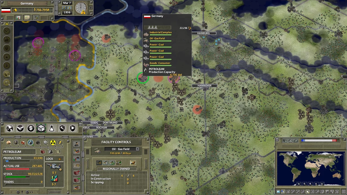 Скриншот из игры Supreme Ruler 1936 - 40