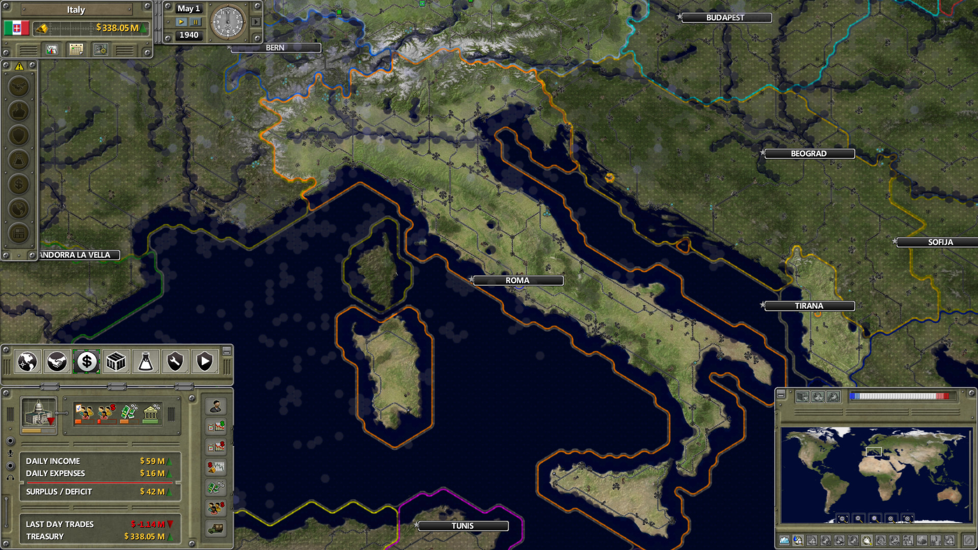 Скриншот из игры Supreme Ruler 1936 - 28