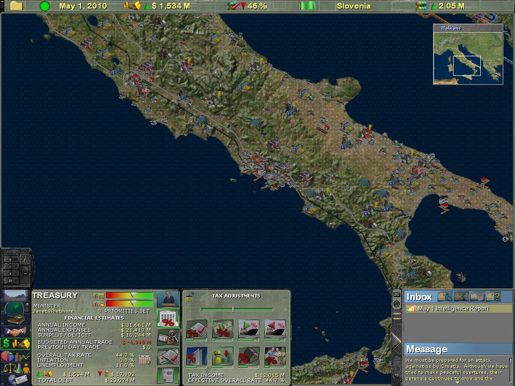 Скриншот из игры Supreme Ruler 2010 - 7