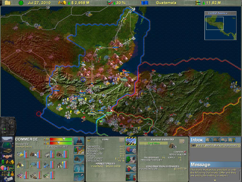 Скриншот из игры Supreme Ruler 2010 - 29