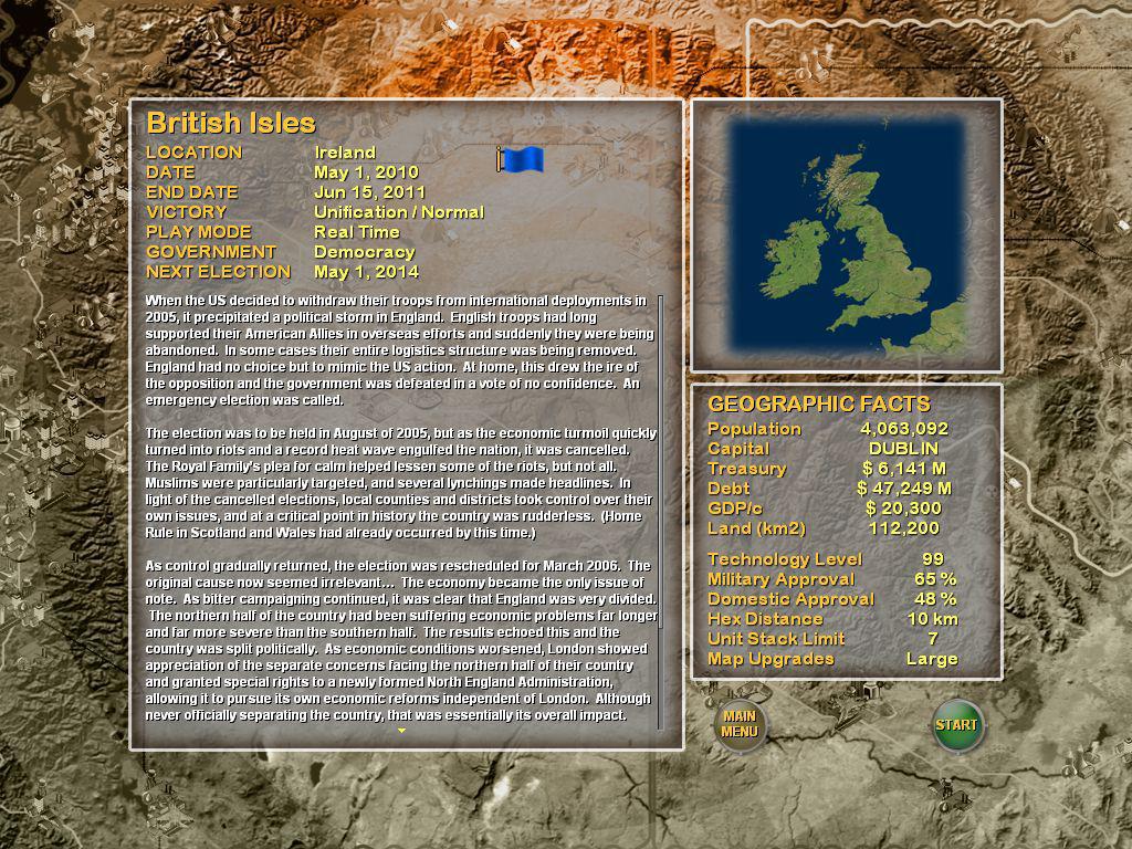 Скриншот из игры Supreme Ruler 2010 - 19