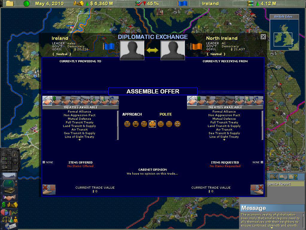 Скриншот из игры Supreme Ruler 2010 - 45