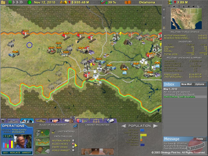 Скриншот из игры Supreme Ruler 2010 - 51