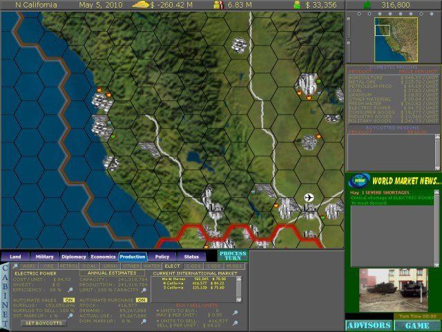 Скриншот из игры Supreme Ruler 2010 - 1