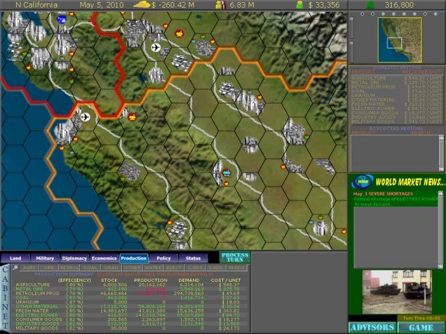 Скриншот из игры Supreme Ruler 2010 - 2