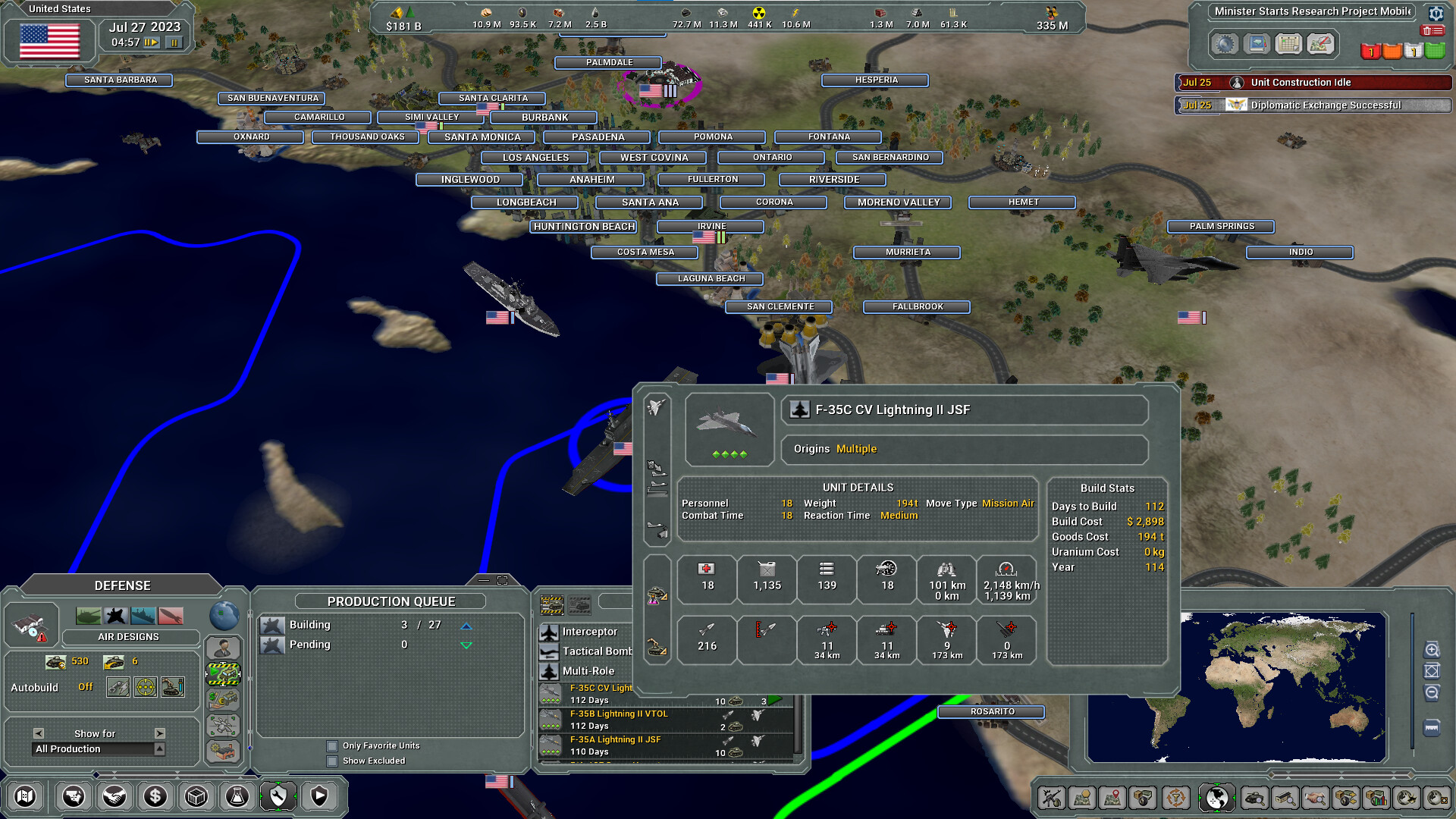 Скриншот из игры Supreme Ruler 2030 - 26