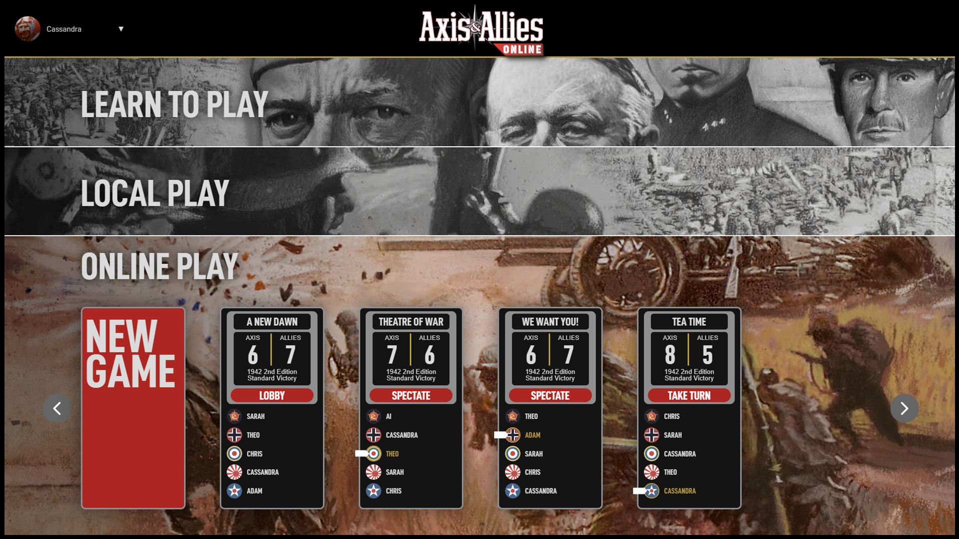 Скриншот из игры Axis & Allies Online - 12