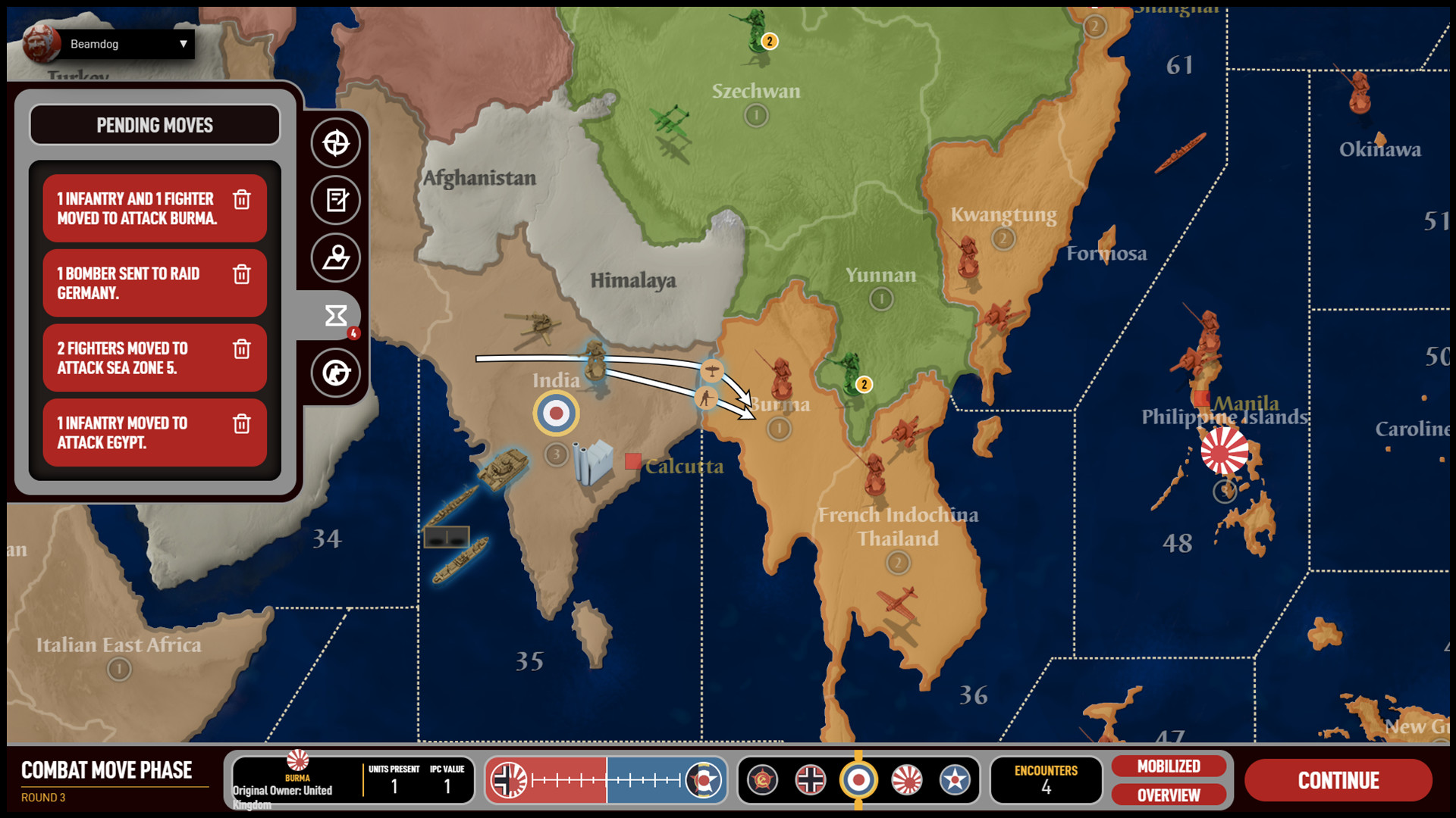Скриншот из игры Axis & Allies Online - 3