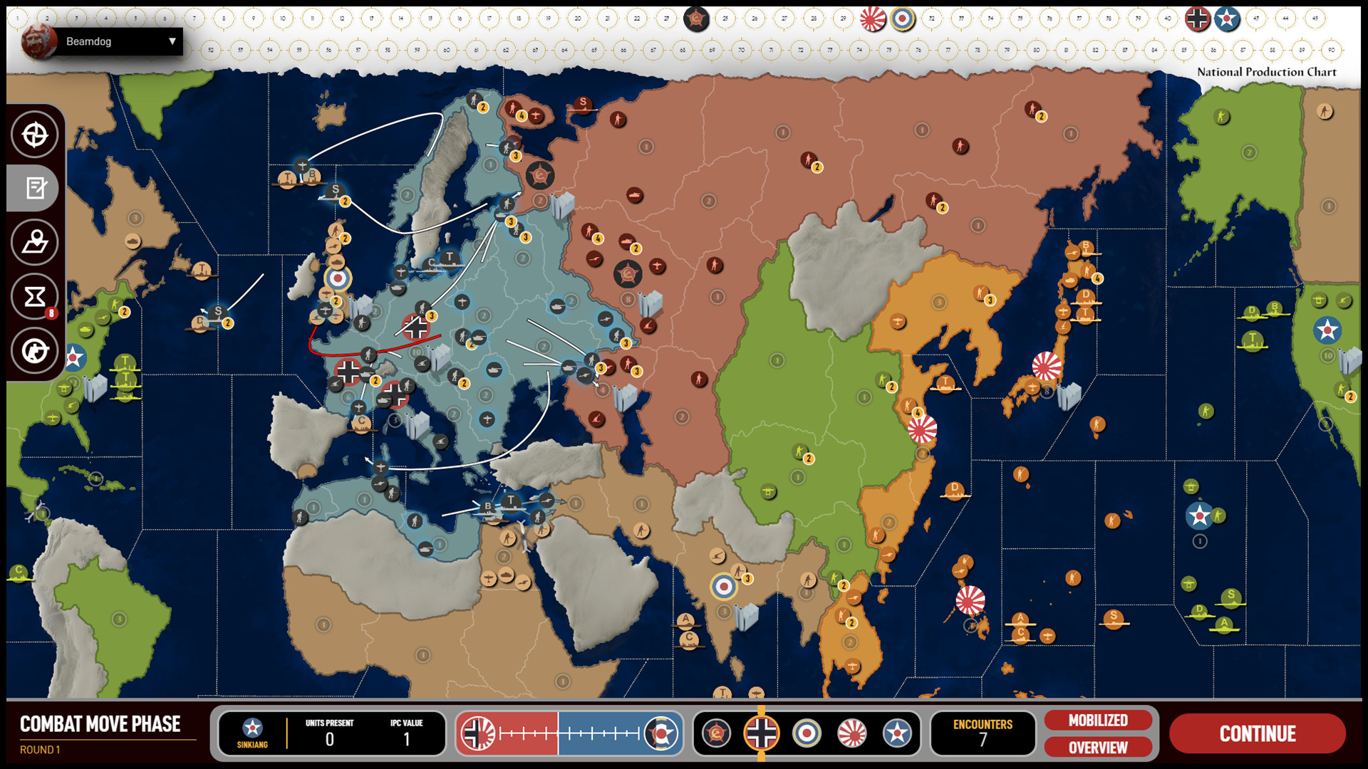 Скриншот из игры Axis & Allies Online - 7