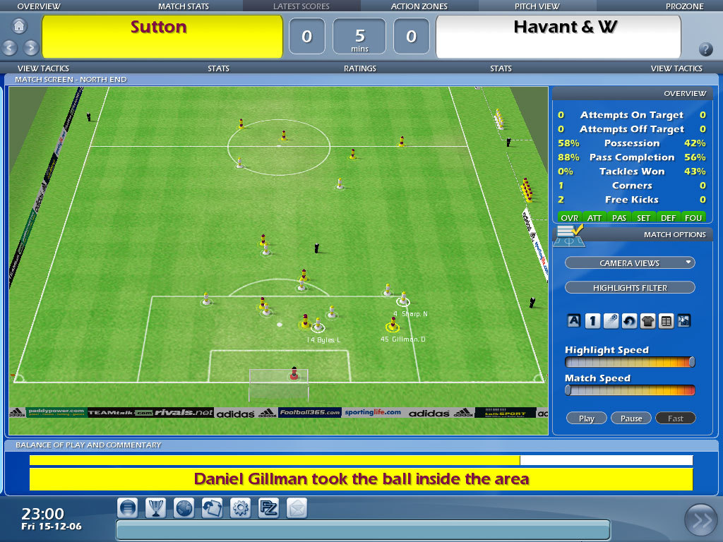Скриншот из игры Championship Manager 2007 - 21