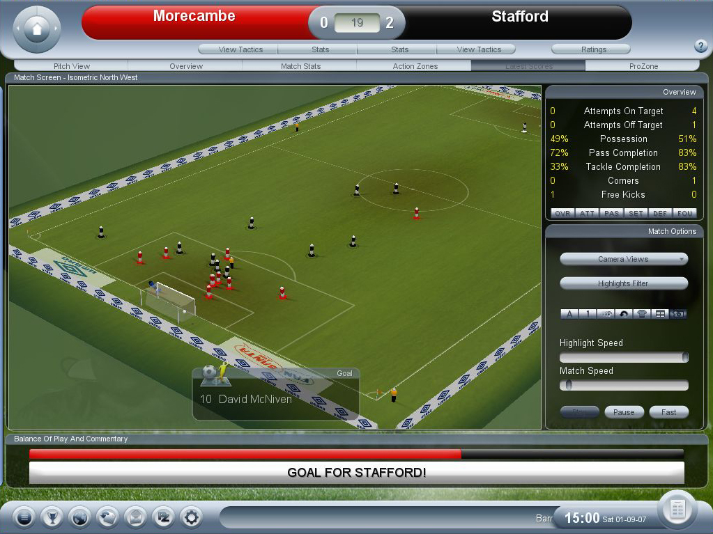 Скриншот из игры Championship Manager 2008 - 14
